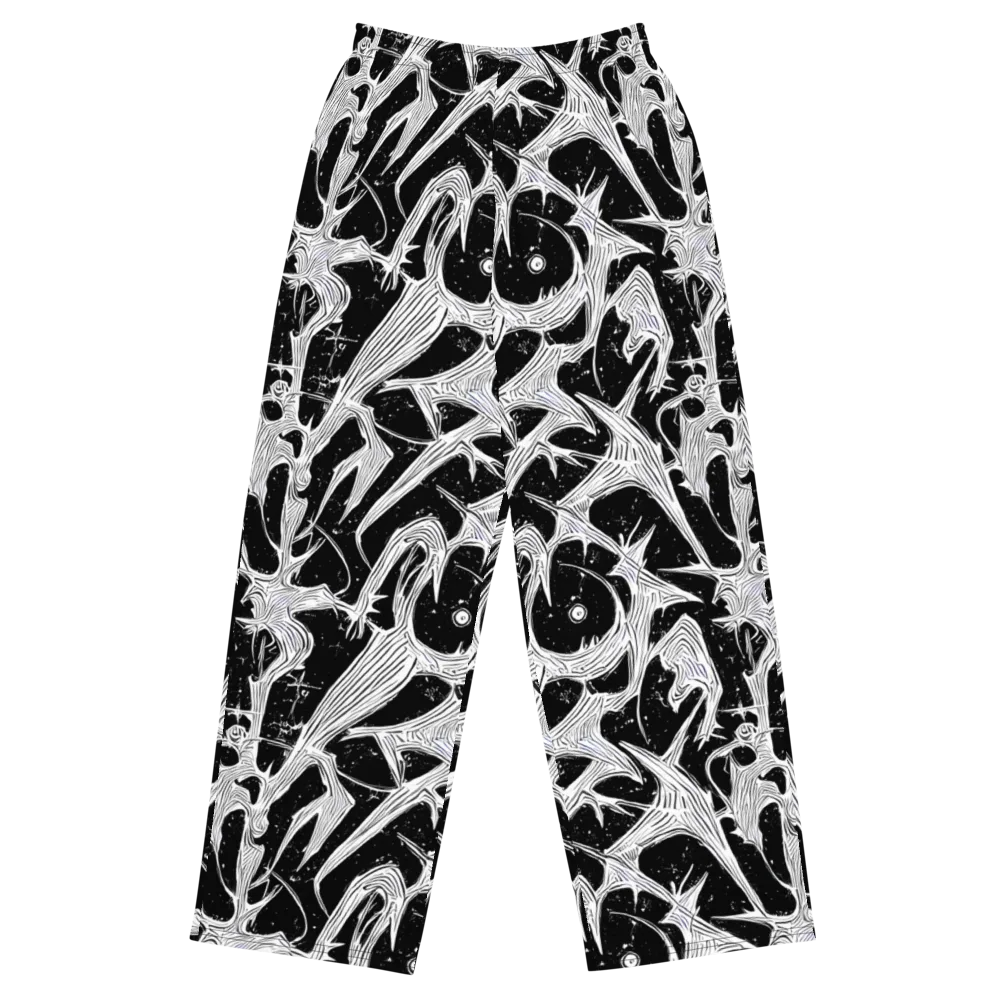 Inkwood Veins on Wide-Leg Pants — Front