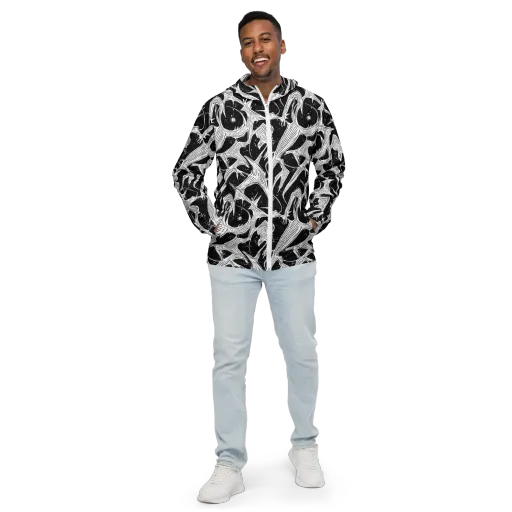 Inkwood Veins on a Men's Windbreaker
