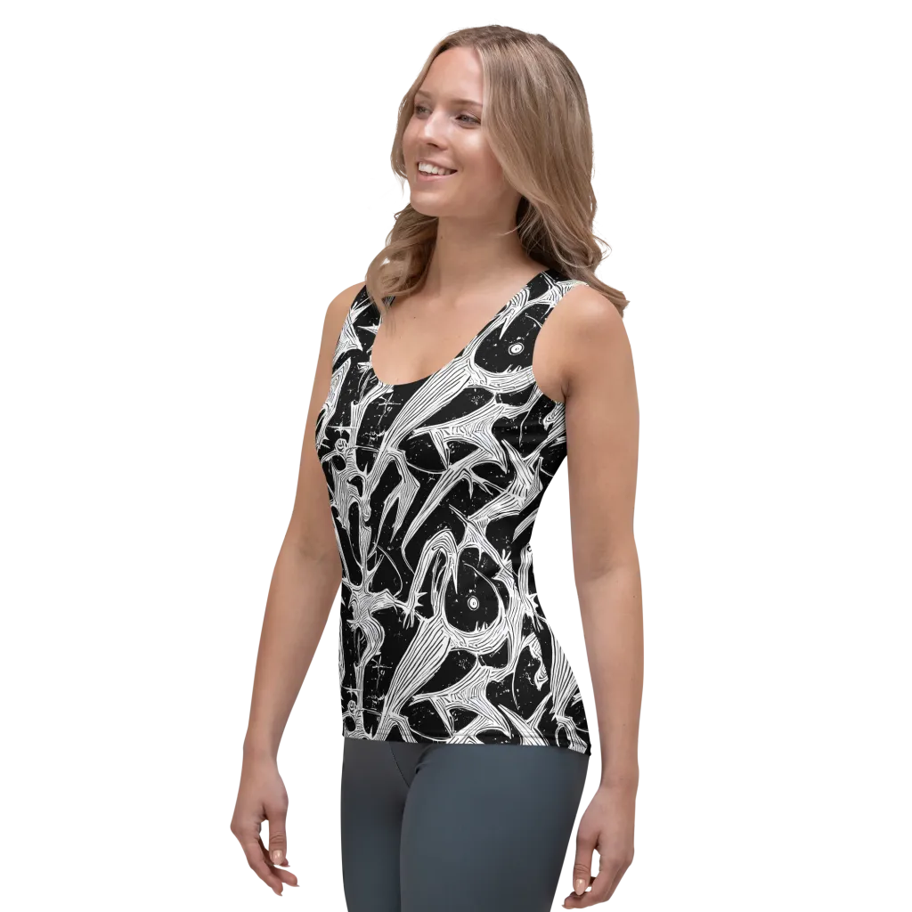 Inkwood Veins on Women's Tank Top — Left Front