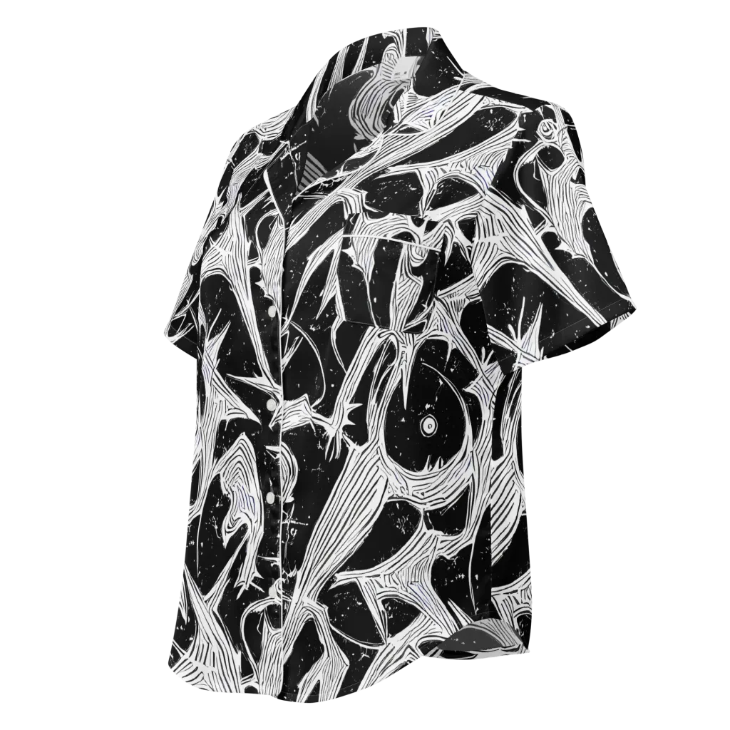 Inkwood Veins on Women's Short Sleeve Pajama Top — Left Front