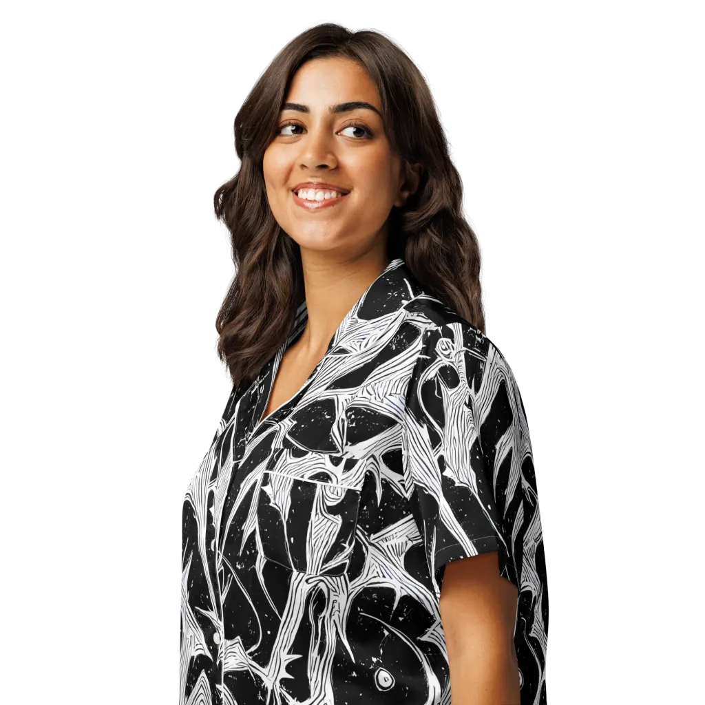 Inkwood Veins on Women's Short Sleeve Pajama Top — Left Front