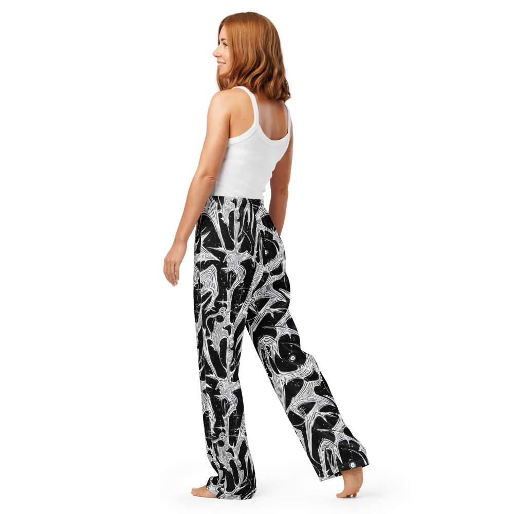 Inkwood Veins on Women's Pajama Pants — Back