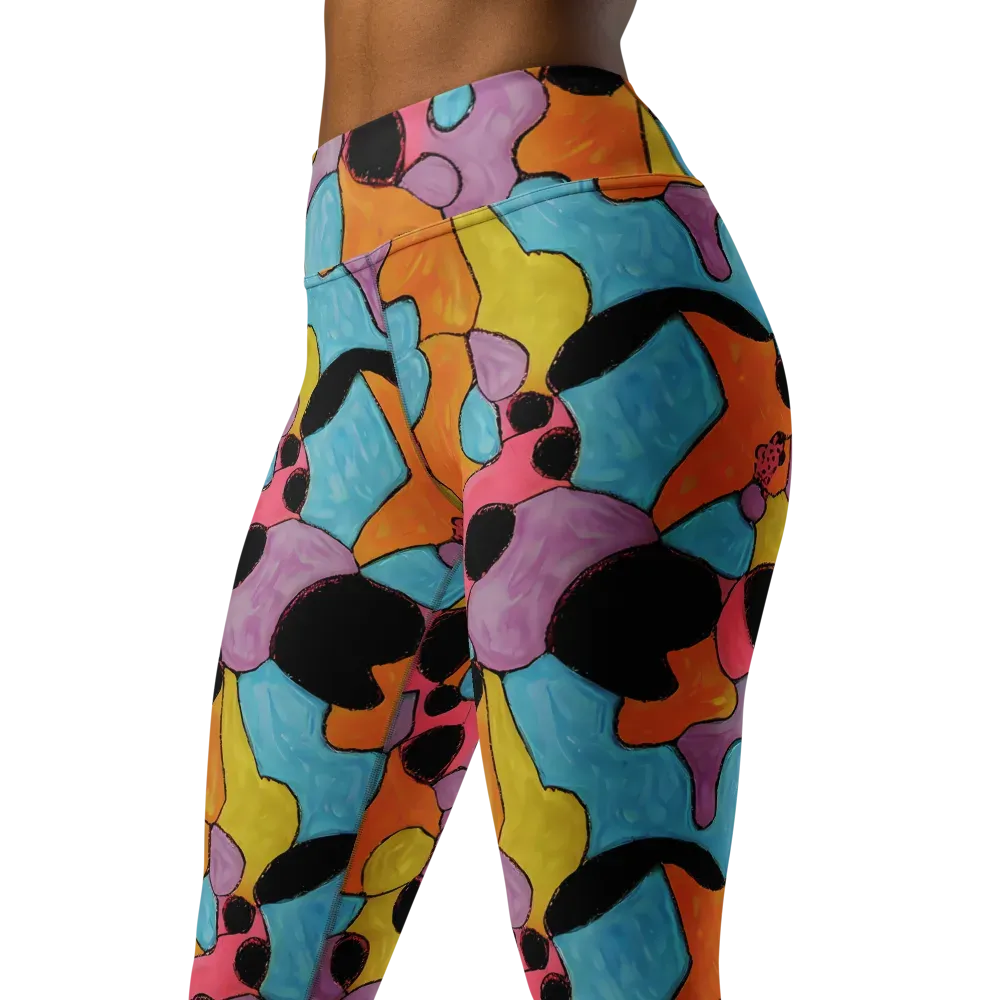 Pop Prism on Yoga Leggings — Left Front