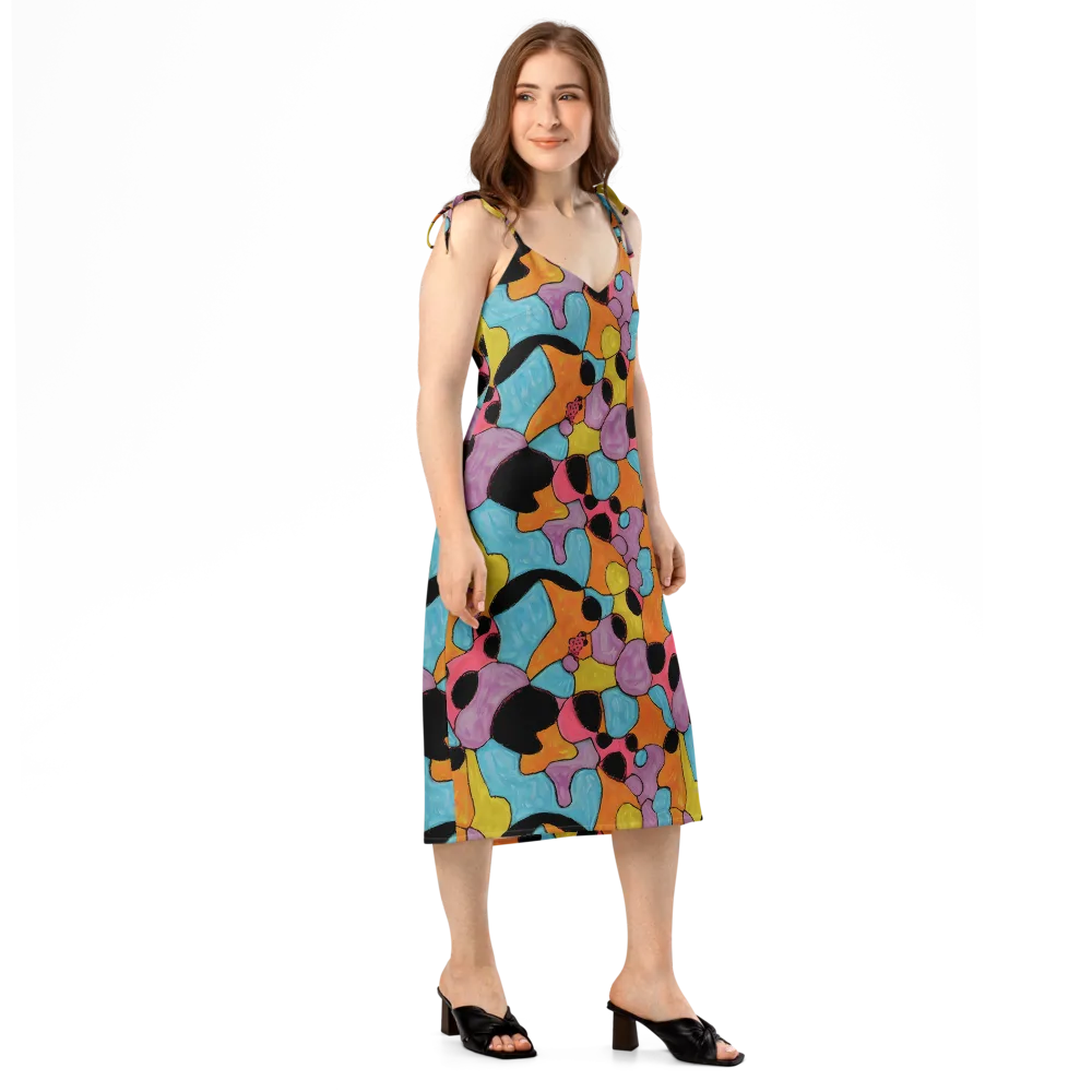 Pop Prism on Slip Dress — Right Front
