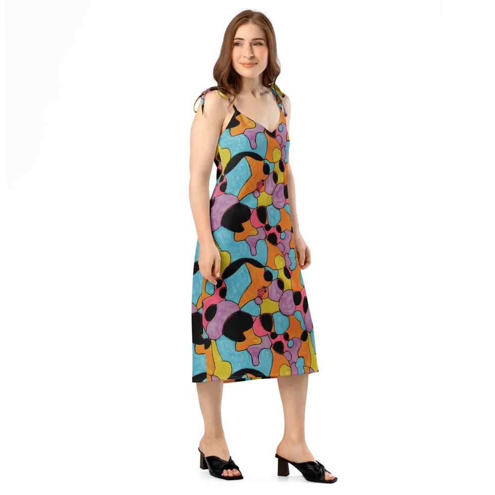 Pop Prism on Slip Dress — Right Front