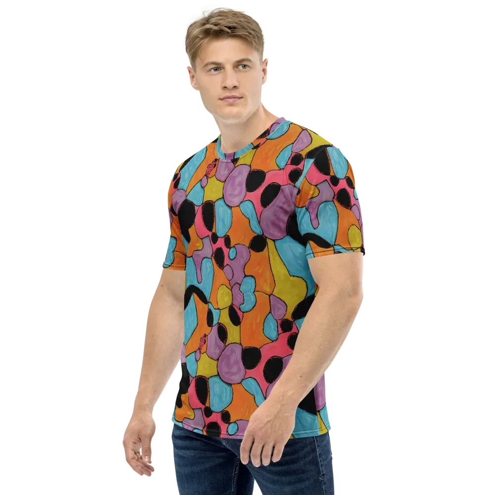 Pop Prism on Men's Crew Neck T-Shirt — Left