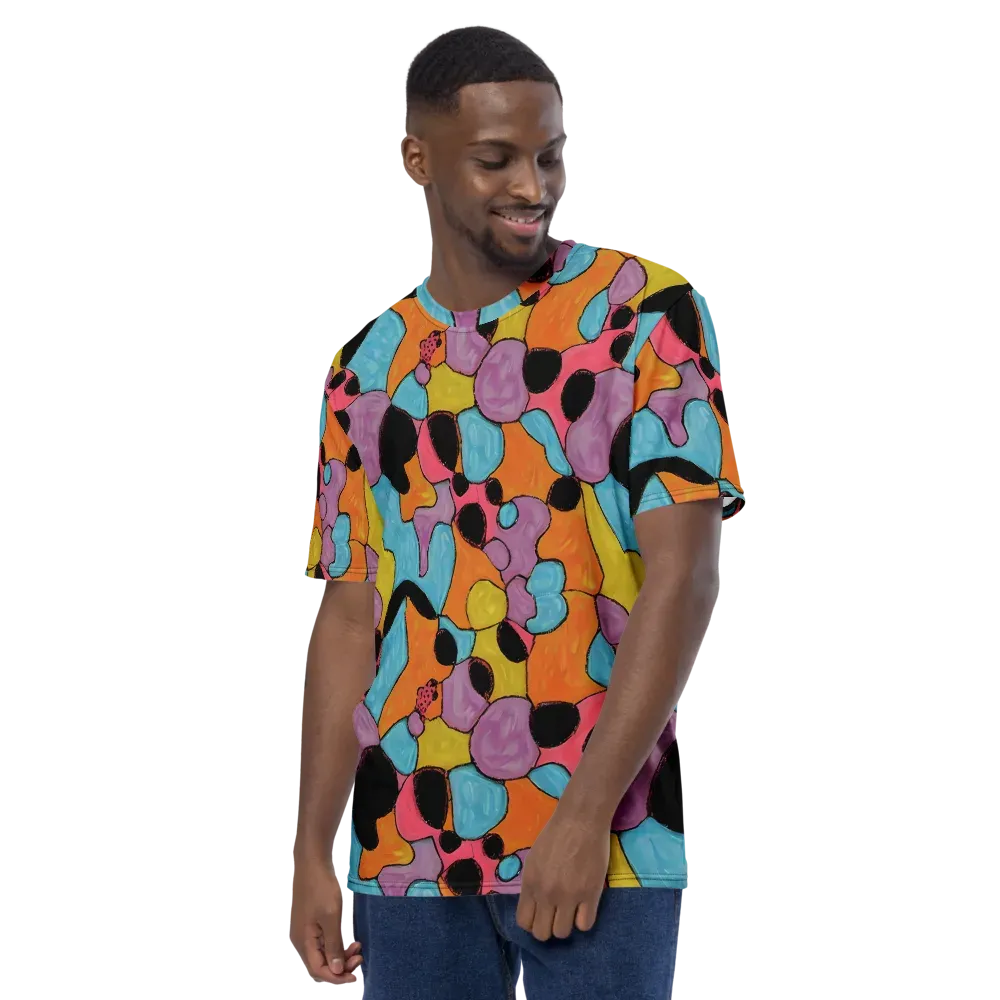 Pop Prism on Men's Crew Neck T-Shirt — Left