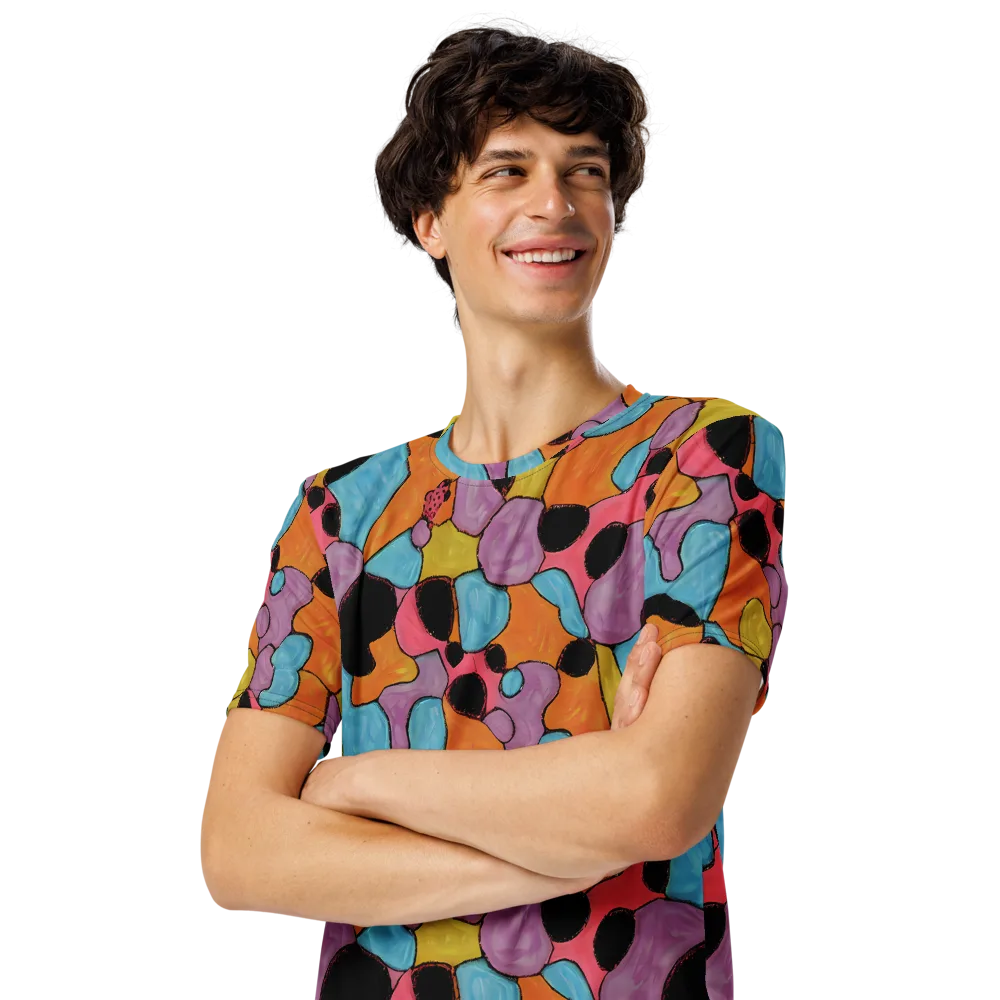 Pop Prism on Men's Crew Neck T-Shirt — Left Front
