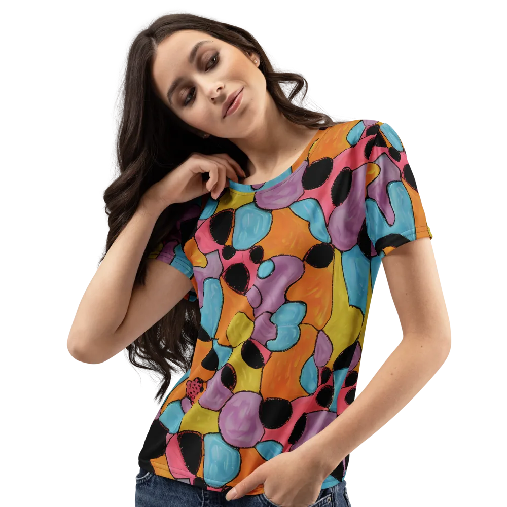 Pop Prism on Women's Crew Neck T-Shirt — Left Front