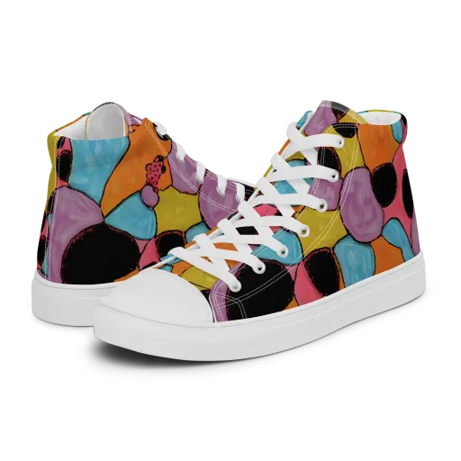 Pop Prism on a Women's High Top Canvas Shoes