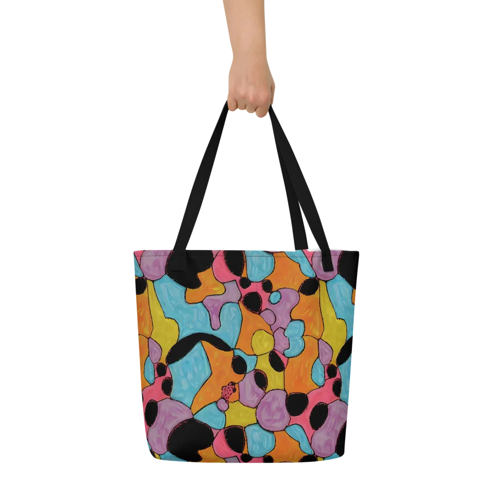 Pop Prism on Large Tote Bag W/ Pocket — Front