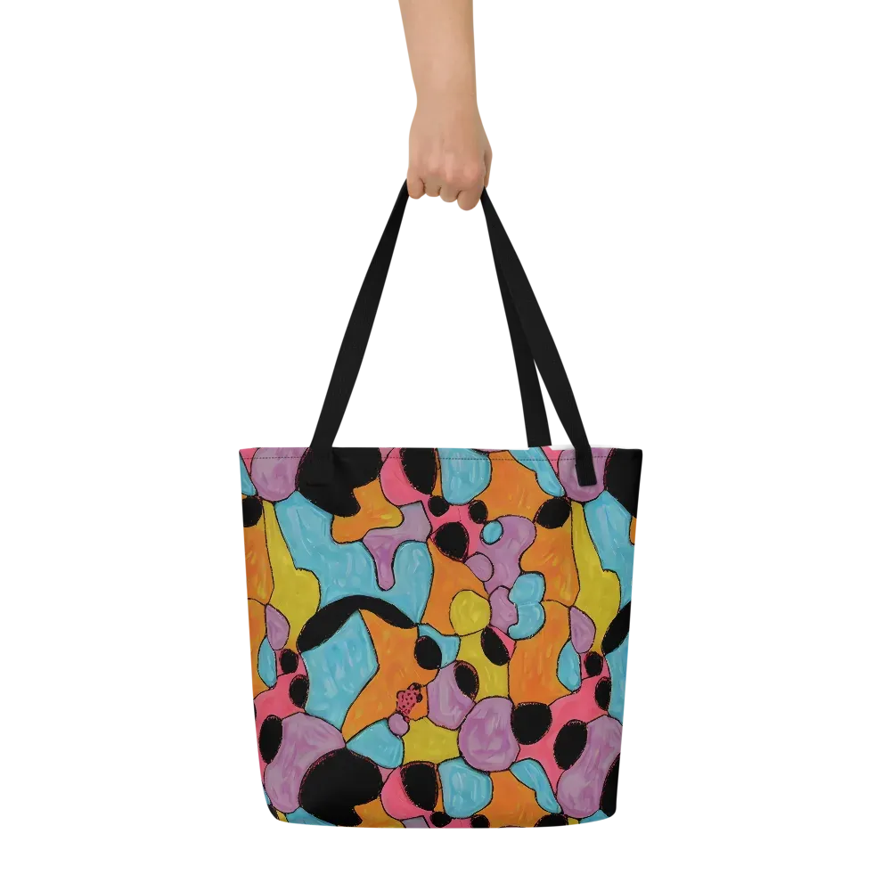 Pop Prism on Large Tote Bag W/ Pocket — Front
