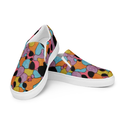 Pop Prism on a Women's Slip-On Canvas Shoes