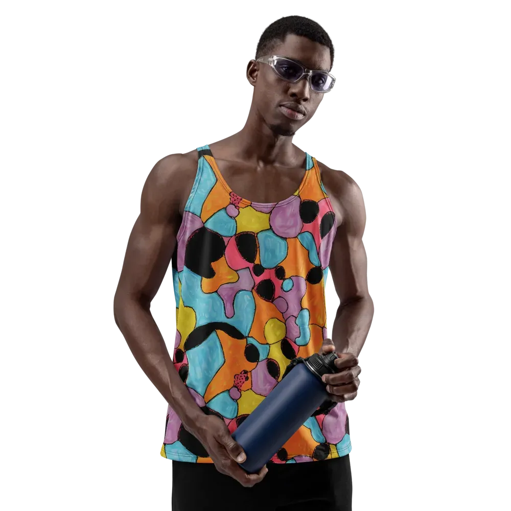 Pop Prism on Men's Tank Top — Front