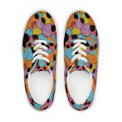 Pop Prism on a Men's Lace-Up Canvas Shoes