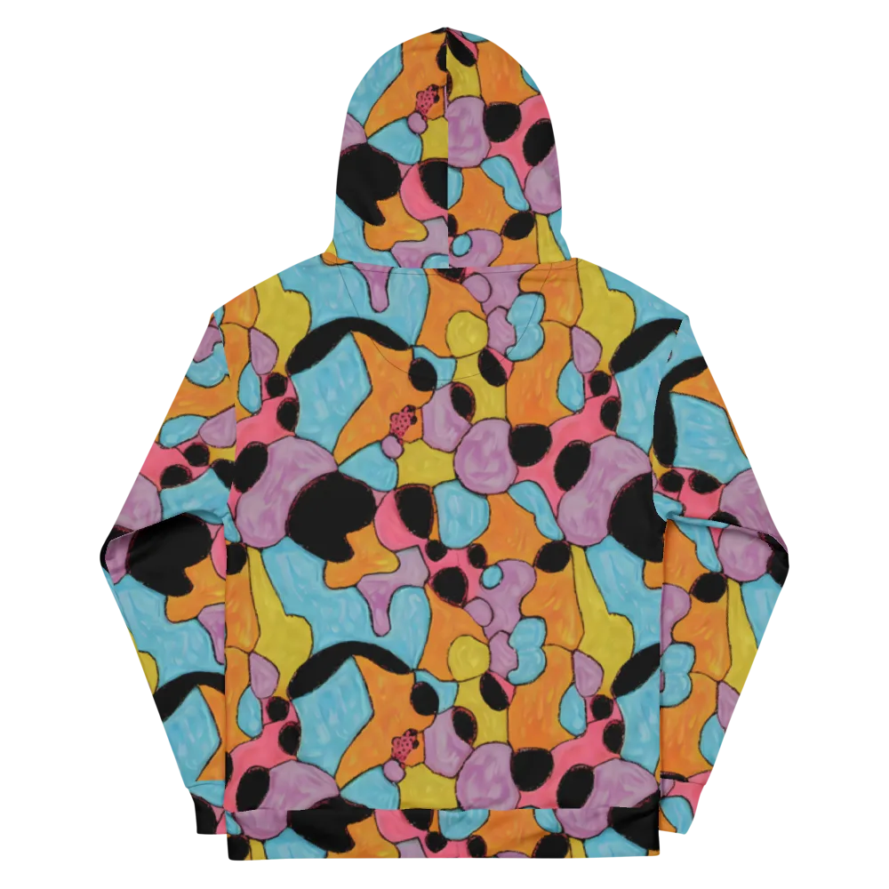 Pop Prism on Cotton Hoodie — Back