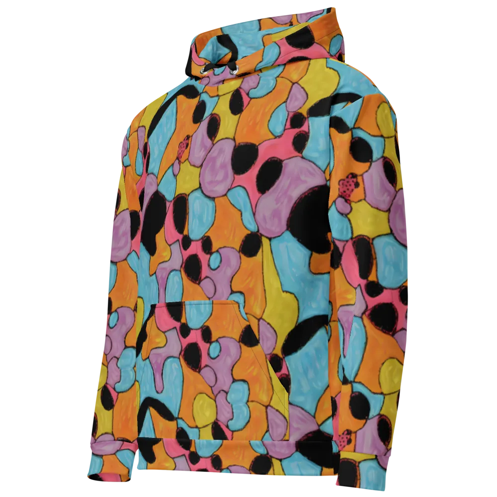 Pop Prism on Cotton Hoodie — Left Front