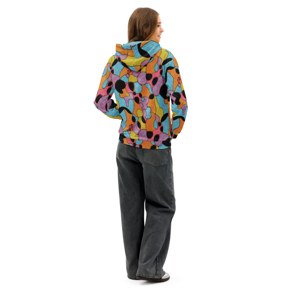 Pop Prism on Cotton Hoodie — Back