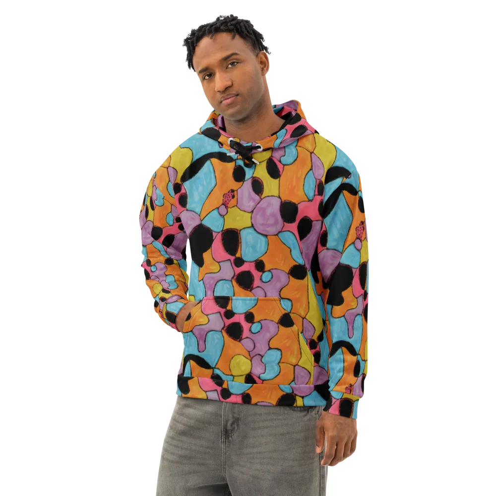 Pop Prism on Cotton Hoodie — Left Front