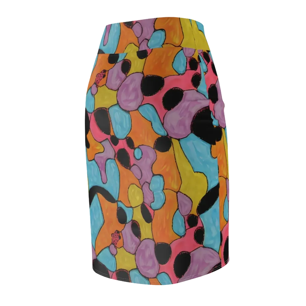 Pop Prism on Pencil Skirt — Back Side