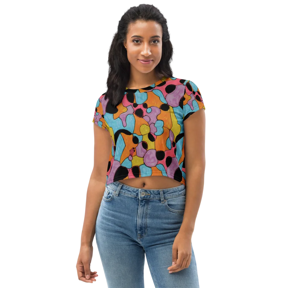 Pop Prism on Crop Tee — Front