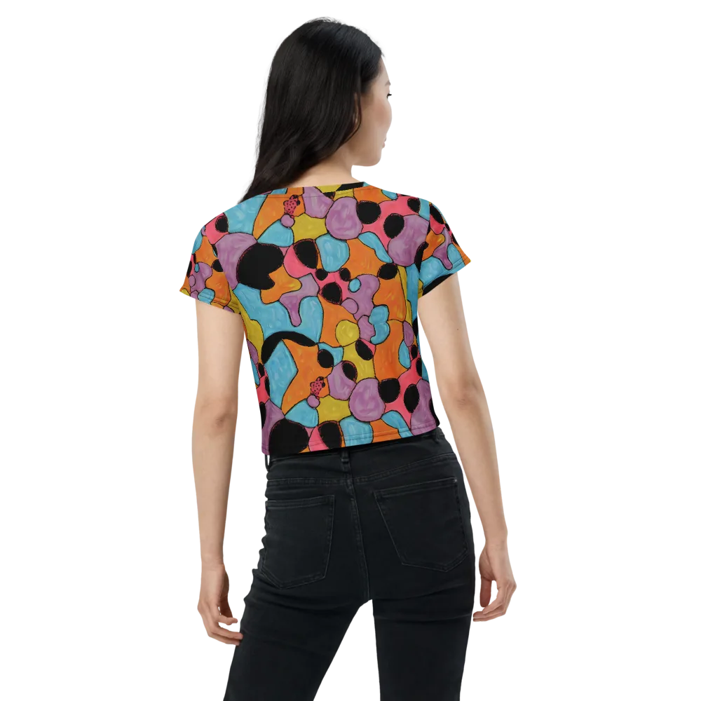 Pop Prism on Crop Tee — Back