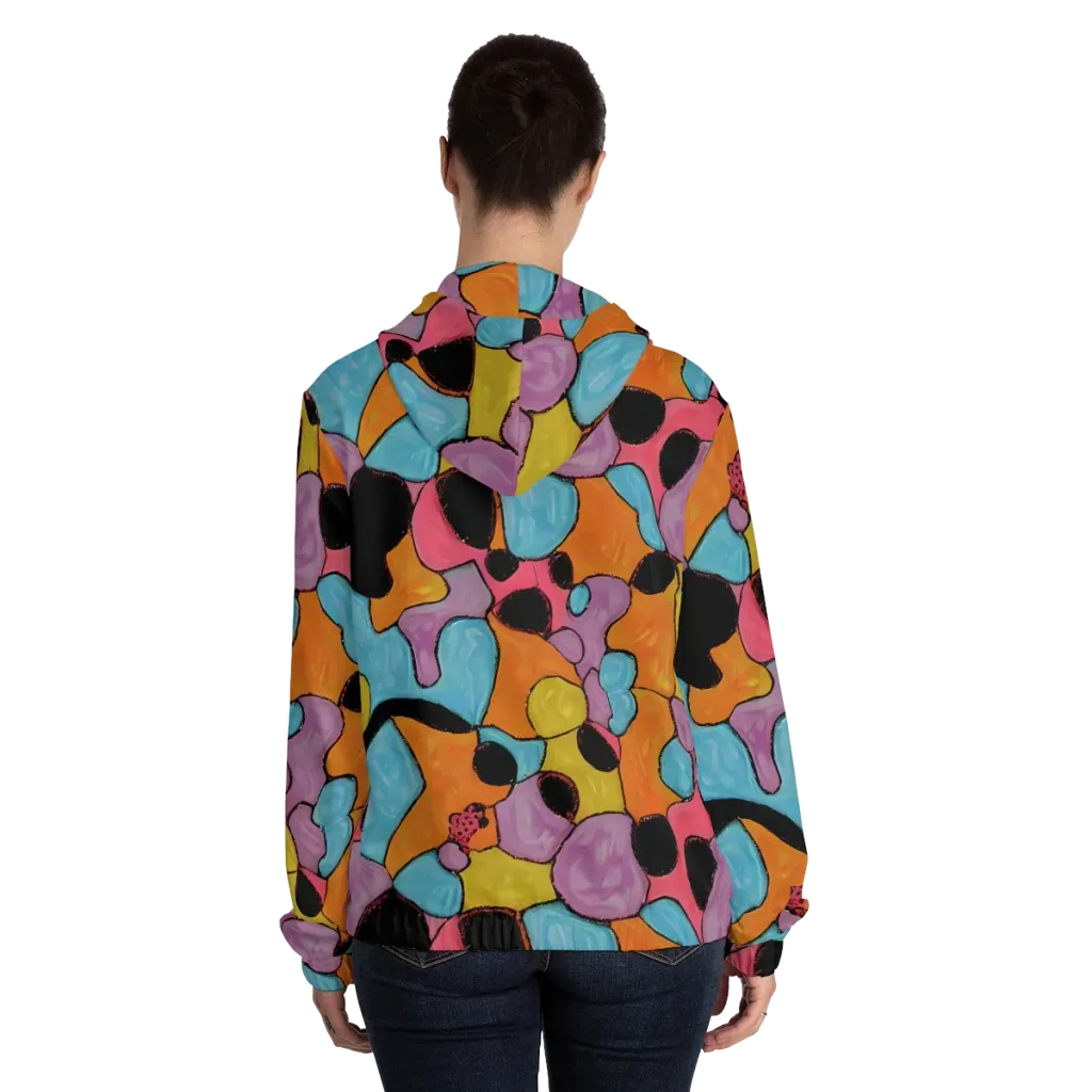 Pop Prism on Women's Full-Zip Hoodie — Back On Person