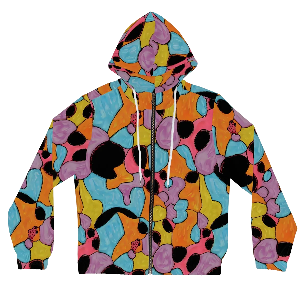 Pop Prism on Women's Full-Zip Hoodie — Front