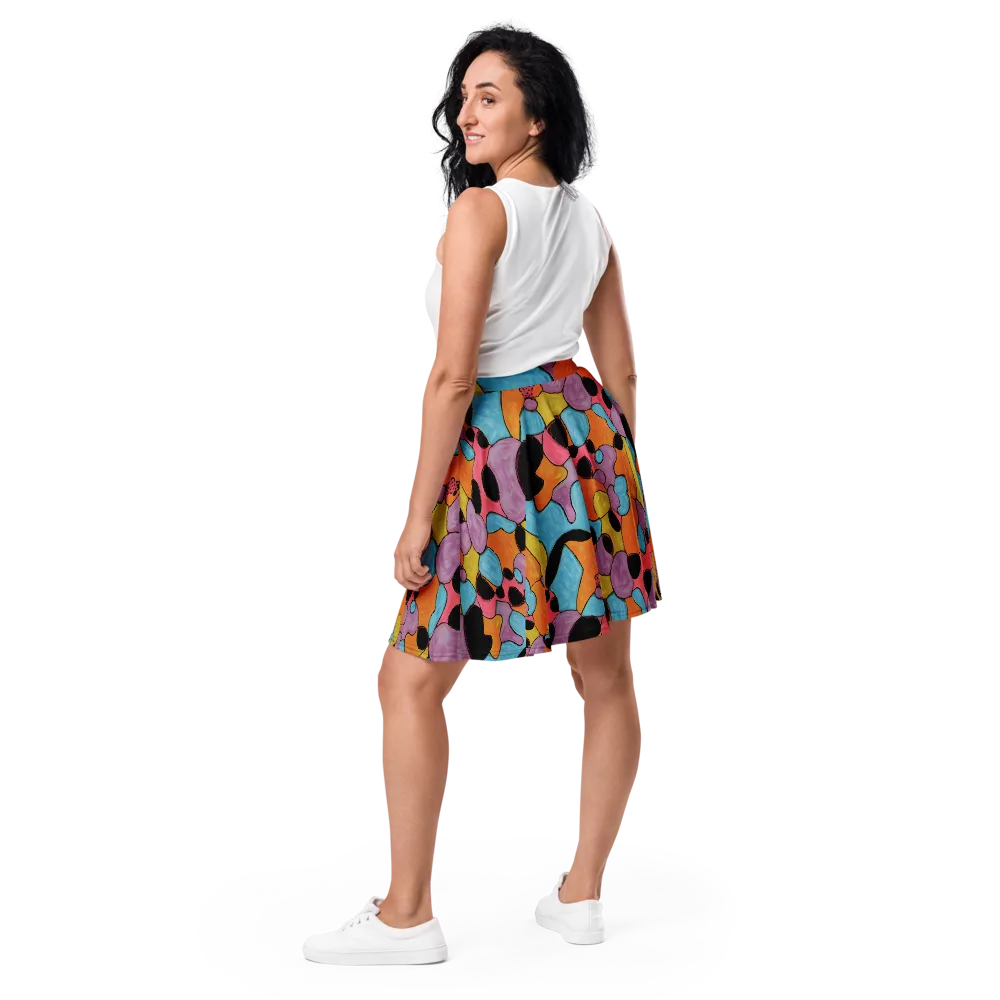 Pop Prism on Skater Skirt — Back