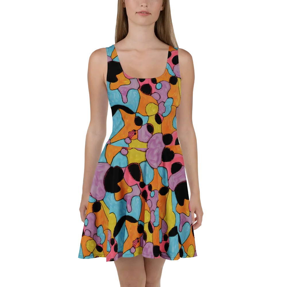 Pop Prism on Skater Dress — Front