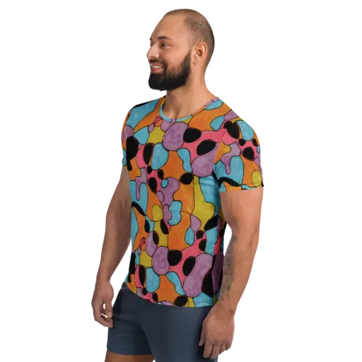 Pop Prism on a Men's Athletic T-Shirt