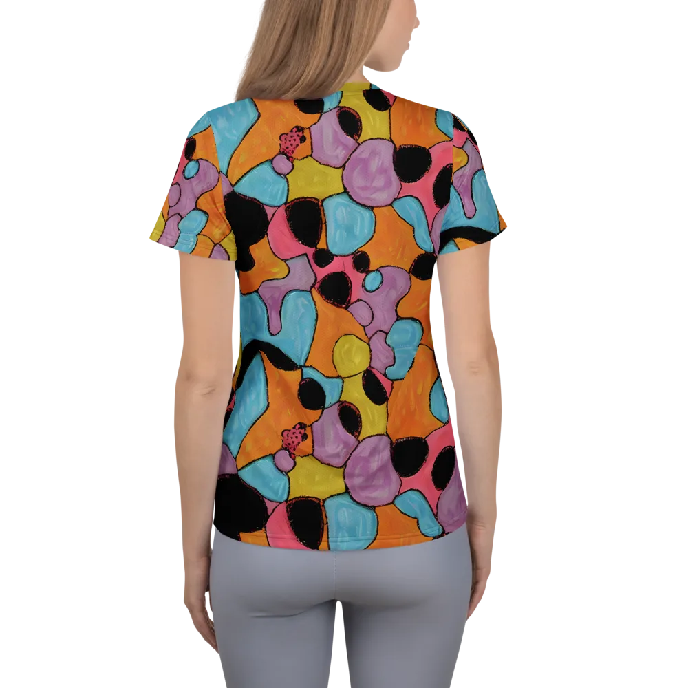 Pop Prism on Women's Athletic T-Shirt — Back