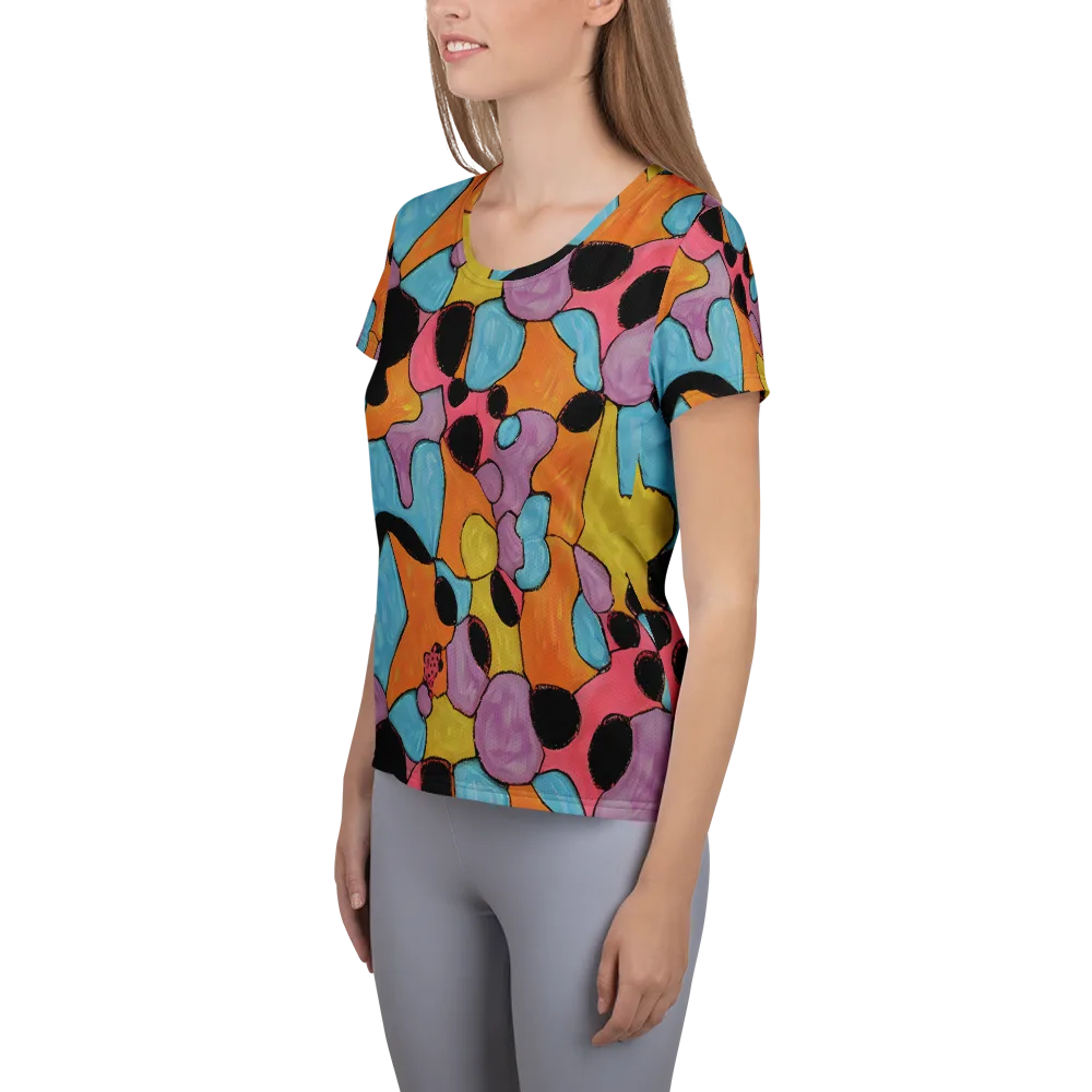 Pop Prism on Women's Athletic T-Shirt — Left