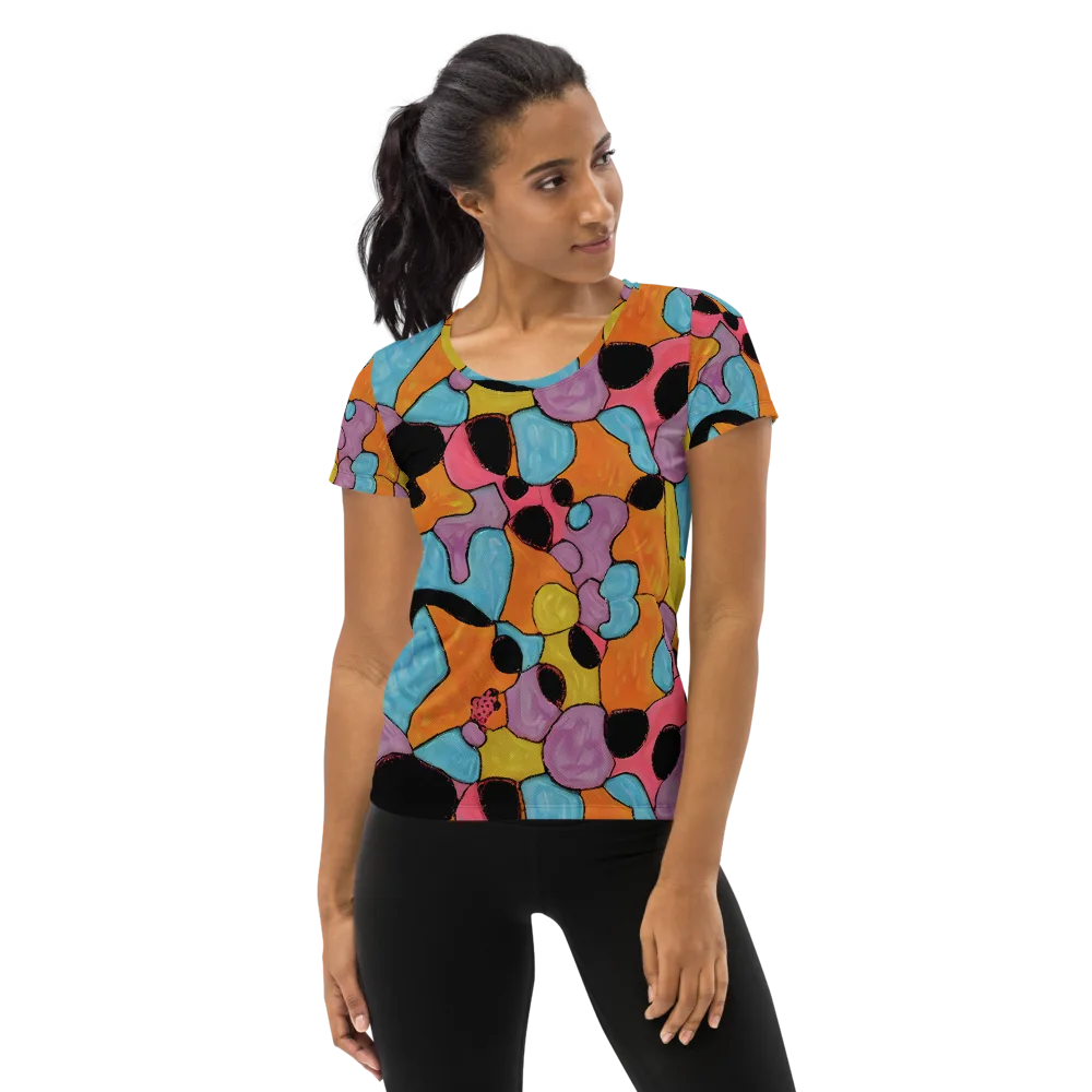 Pop Prism on Women's Athletic T-Shirt — Front
