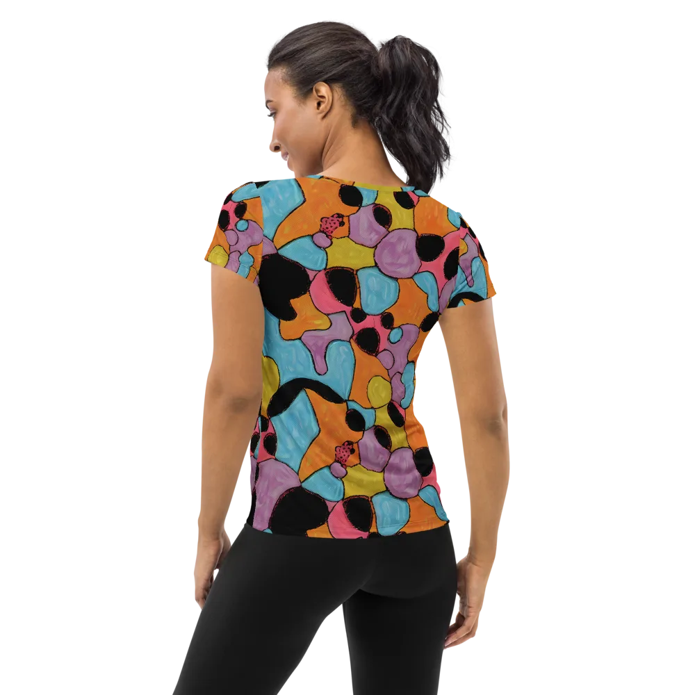 Pop Prism on Women's Athletic T-Shirt — Back