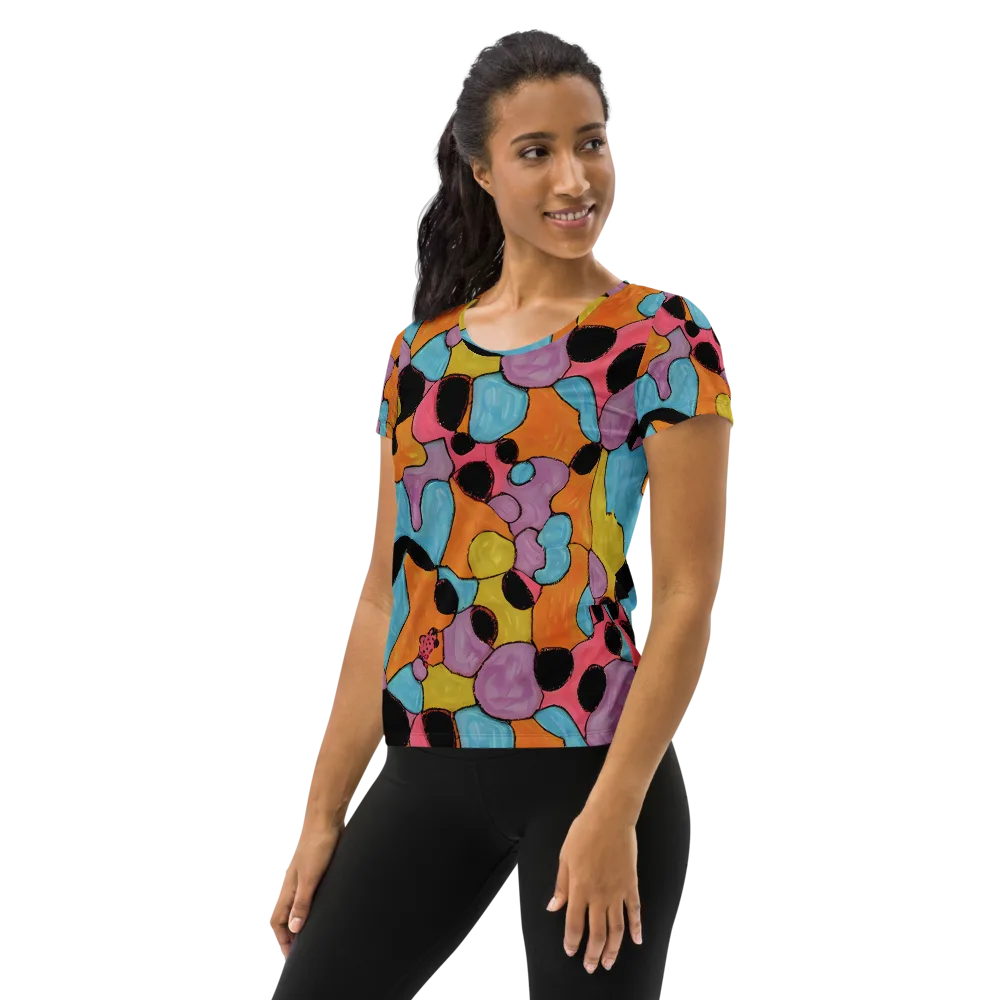 Pop Prism on Women's Athletic T-Shirt — Left