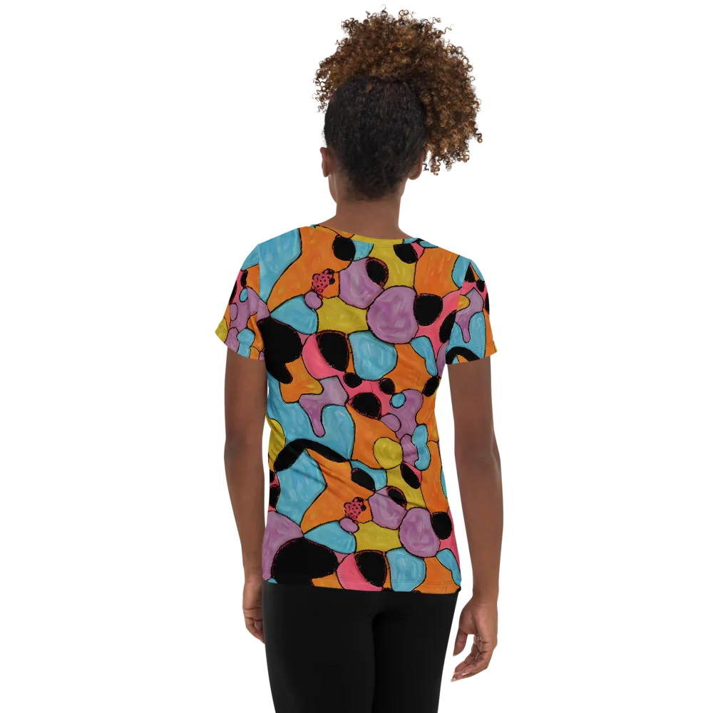 Pop Prism on Women's Athletic T-Shirt — Back