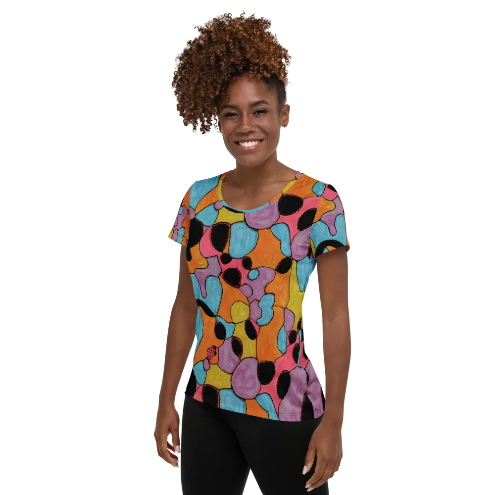 Pop Prism on Women's Athletic T-Shirt — Left