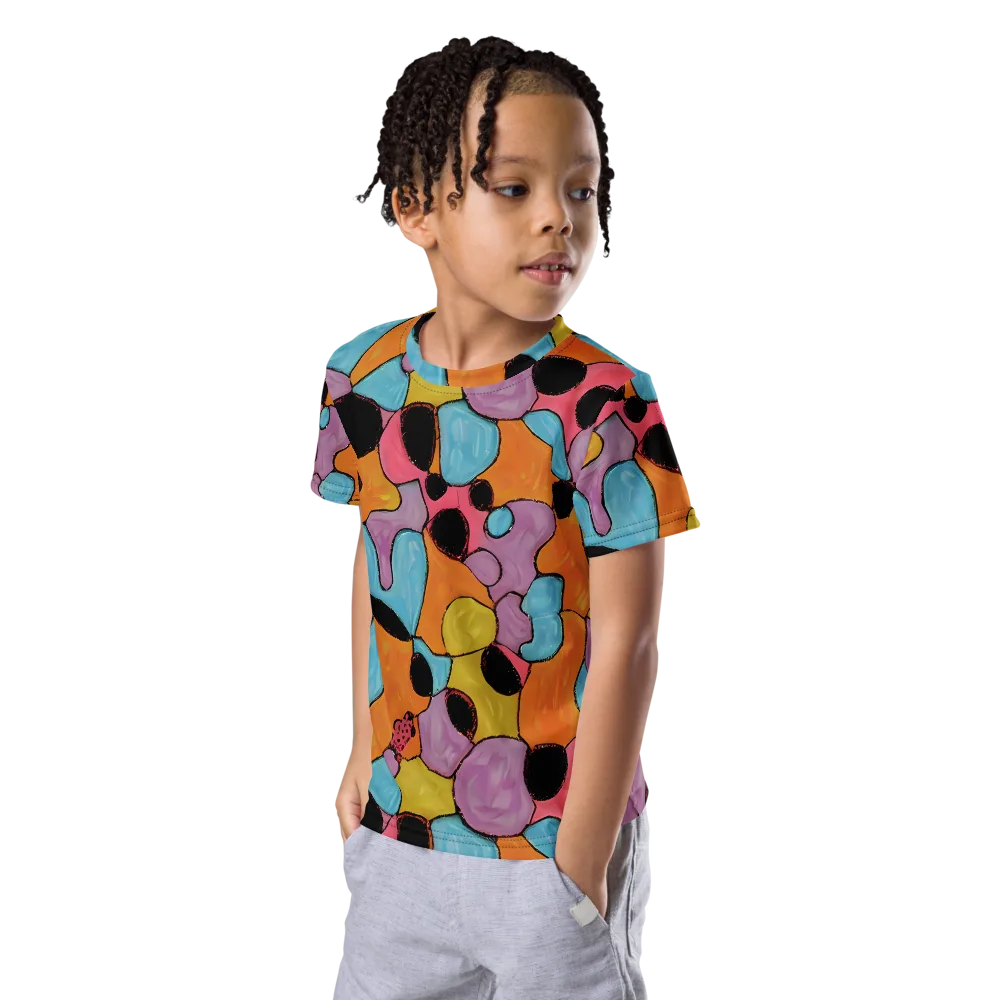 Pop Prism on Kids Crew Neck T-Shirt — Left Front