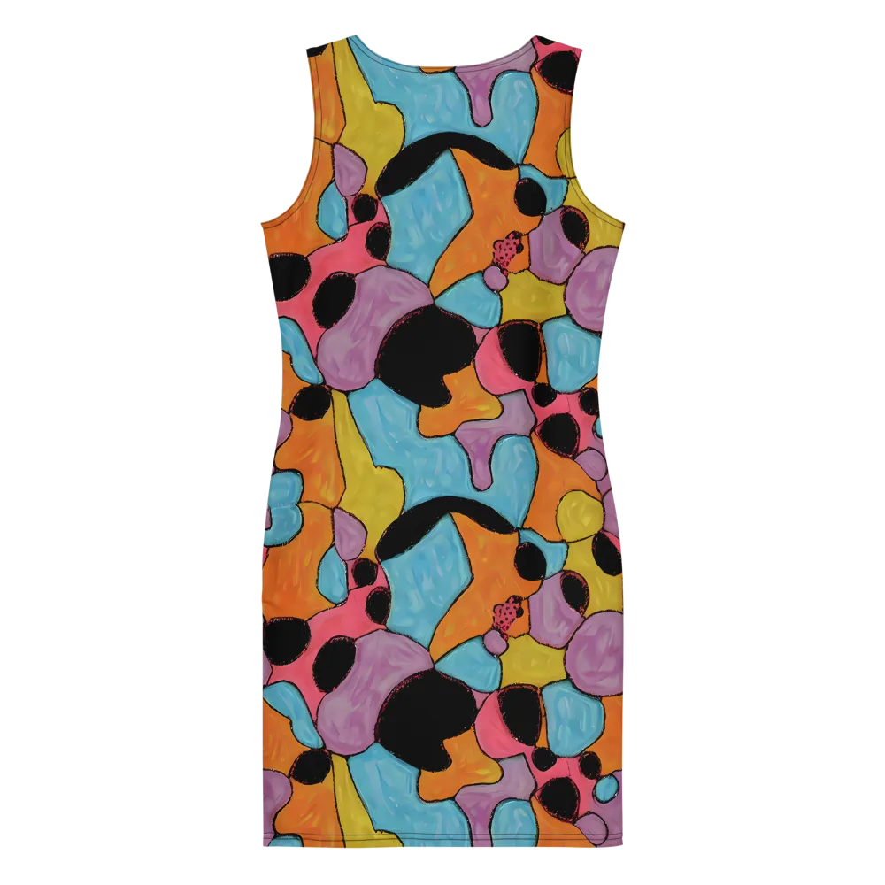 Pop Prism on Bodycon Dress — Back