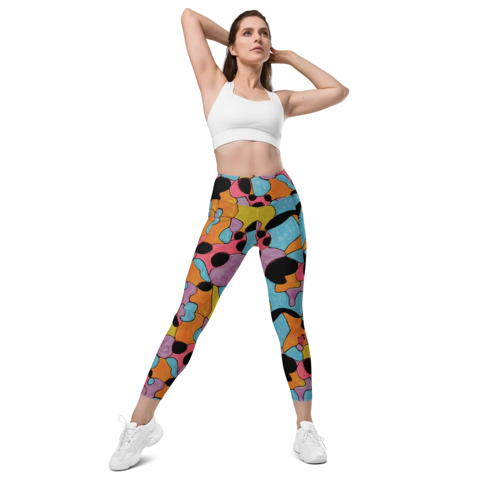 Pop Prism on Leggings with Pockets — Front