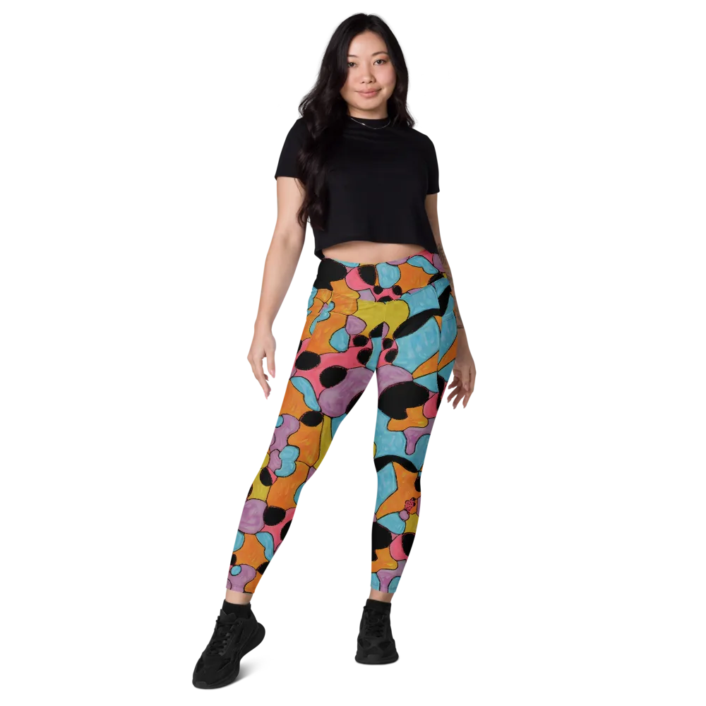 Pop Prism on Leggings with Pockets — Front