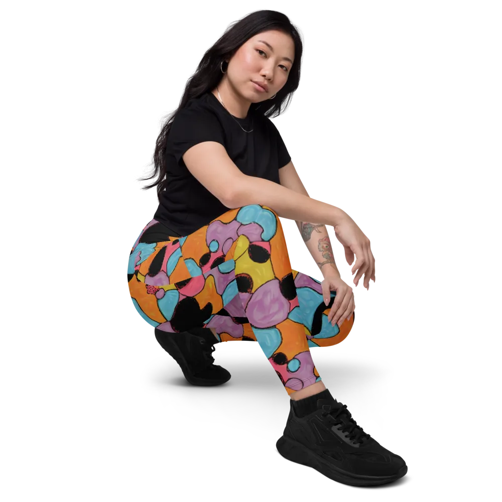 Pop Prism on Leggings with Pockets — Right Front