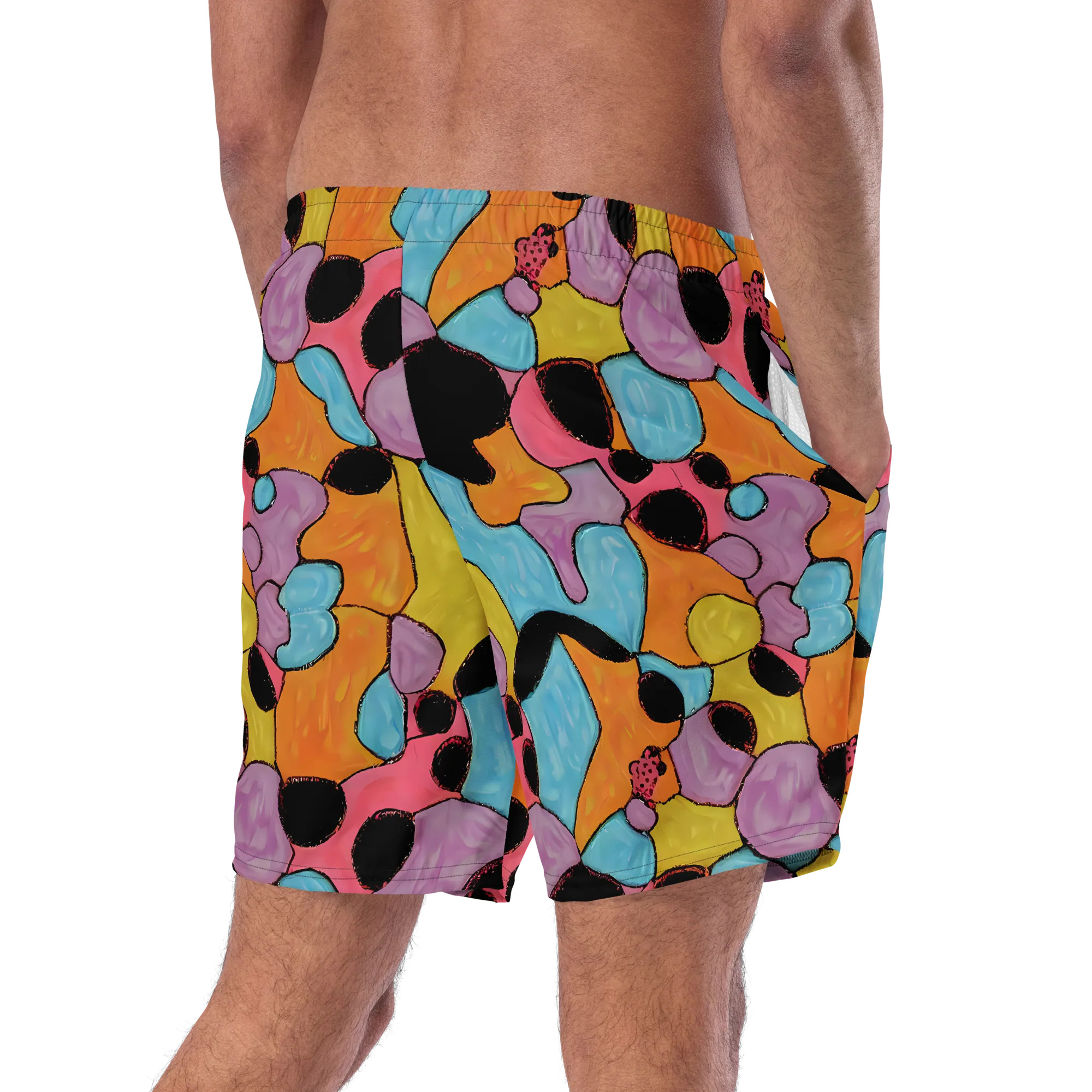 Pop Prism on Swim Trunks — Right Back