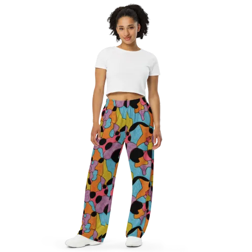 Pop Prism on a Wide-Leg Pants