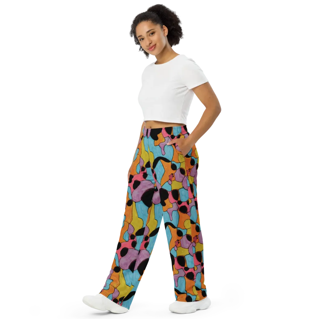 Pop Prism on Wide-Leg Pants — Left Front