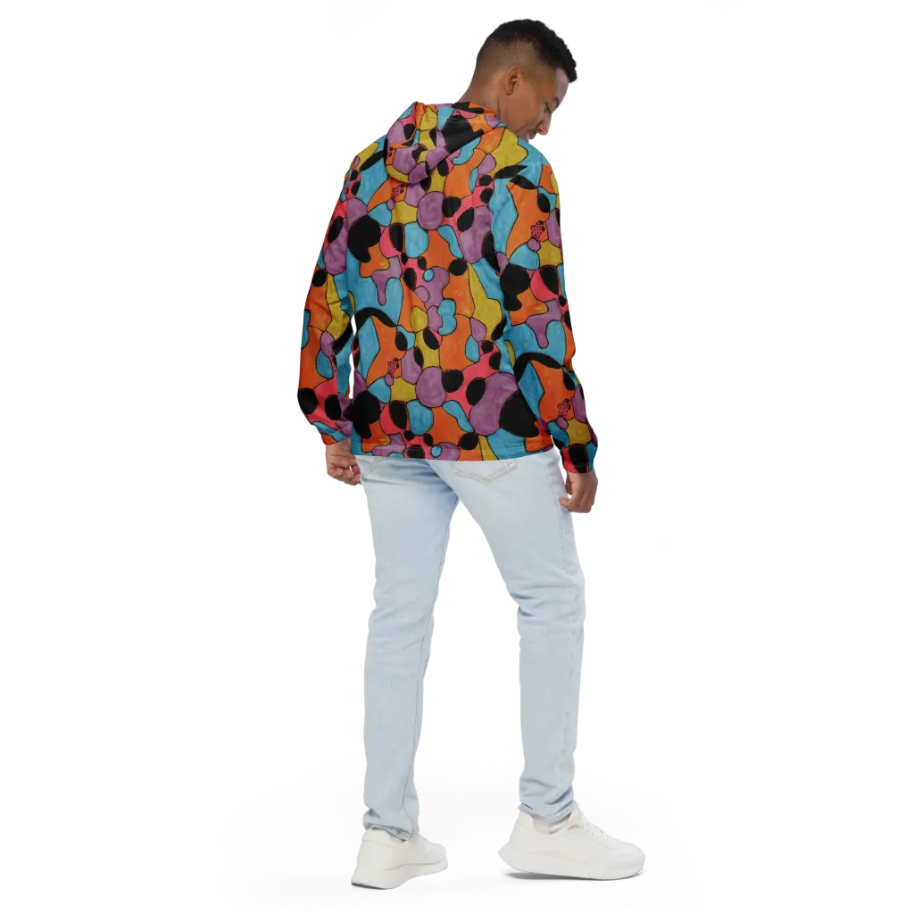 Pop Prism on Men's Windbreaker — Back