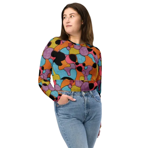 Pop Prism on a Long Sleeve Crop Top