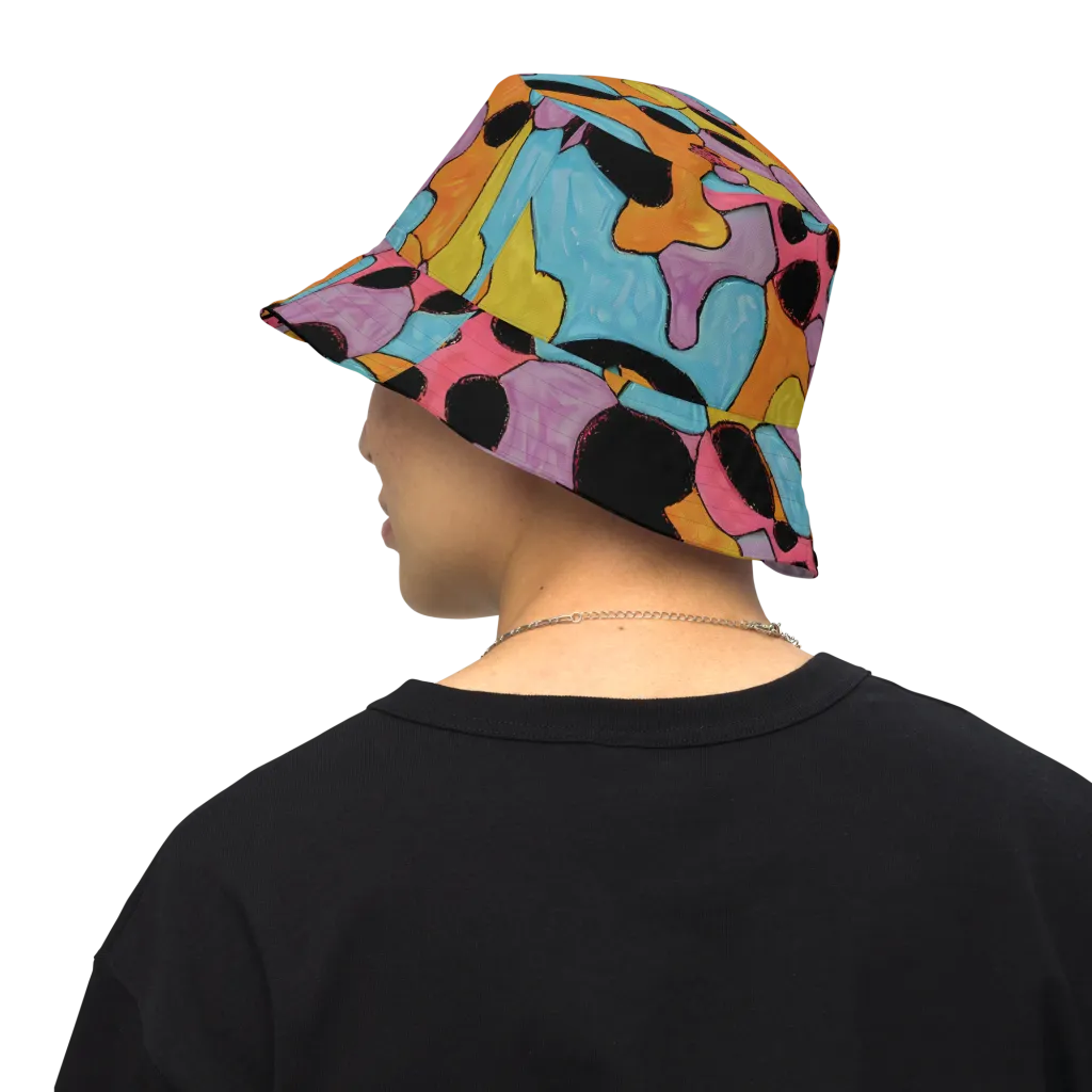 Pop Prism on Reversible Bucket Hat — Back Inside
