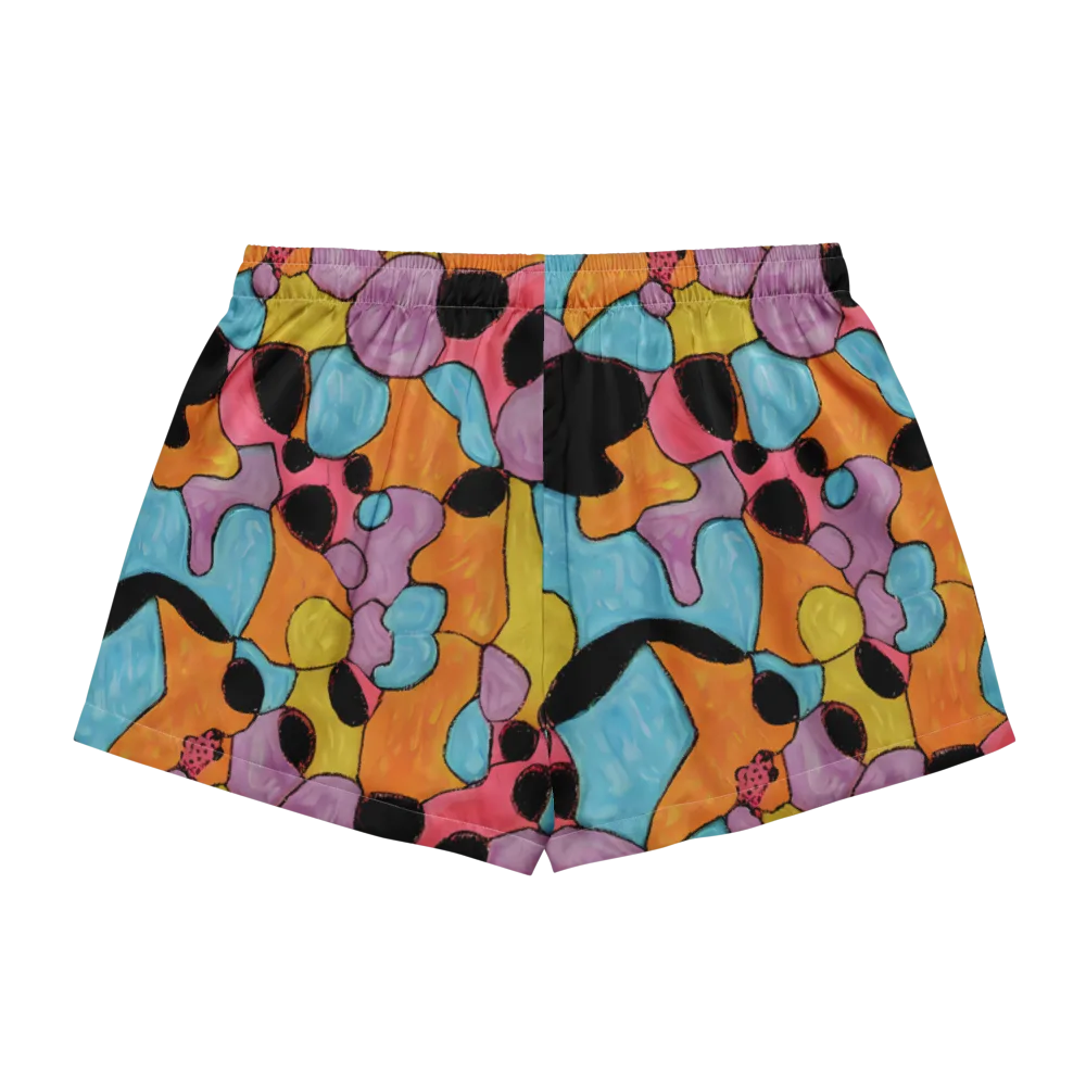 Pop Prism on Women's Pajama Shorts — Back